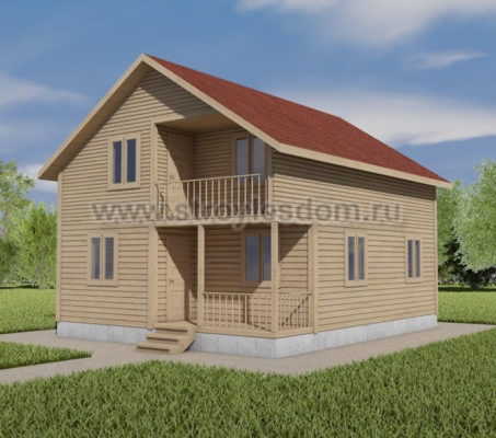 Каркасный дом 7х8 «К-38»